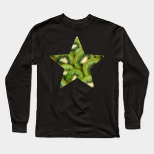 Kiwi Fruit Star Long Sleeve T-Shirt